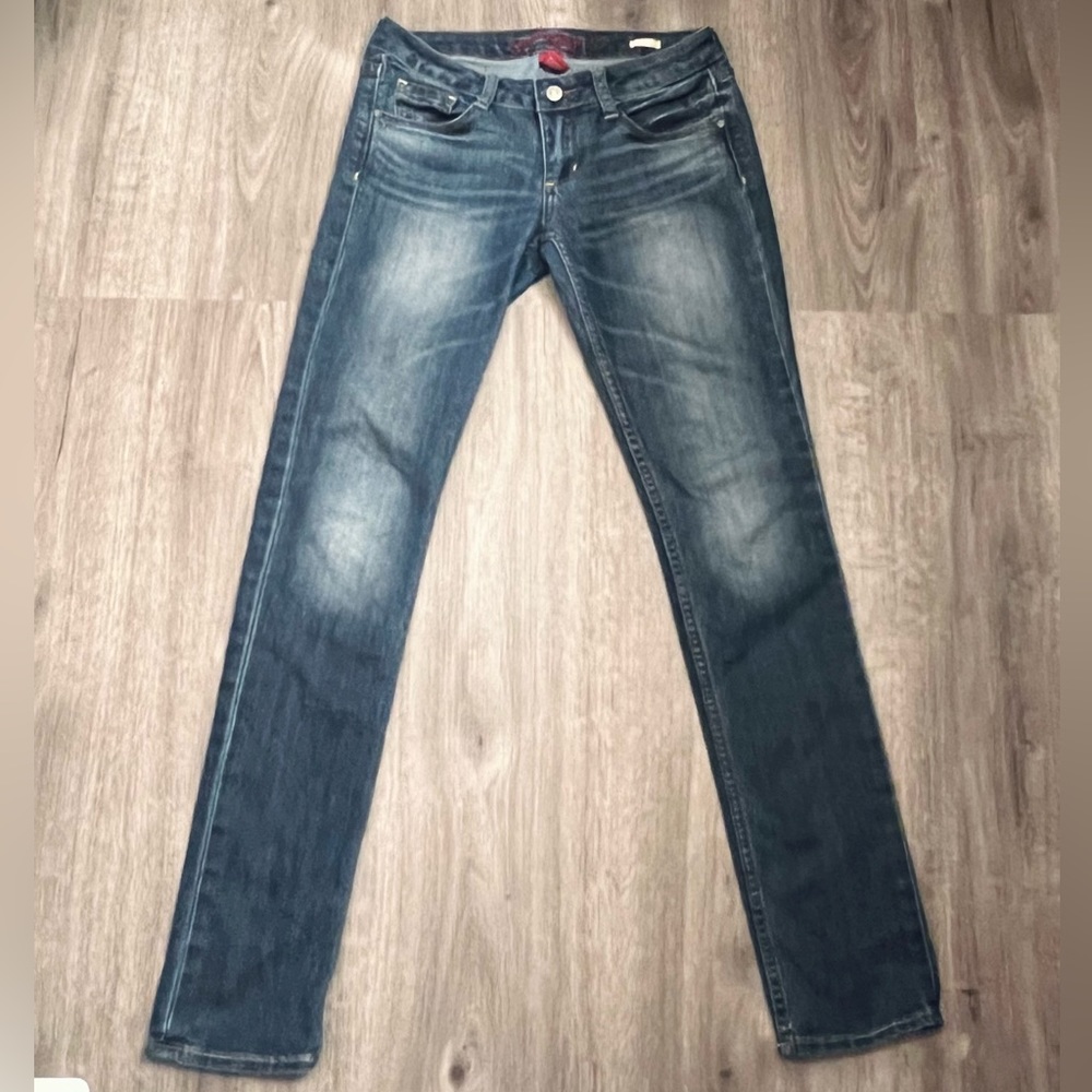 Arizona Jeans Juniors 3 Dark Blue Skinny Stretch Denim Slim Fit Everyday Y2K